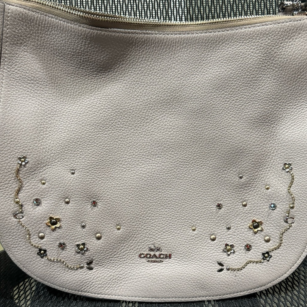 Coach leather stud crossbody